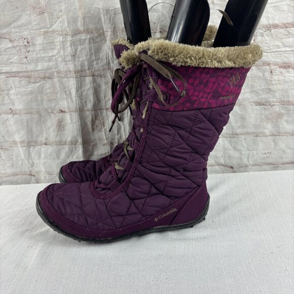 Columbia Women's 8.5 Purple Minx Mid II Insulated Waterproof Winter Snow Boots - Picture 3 of 14